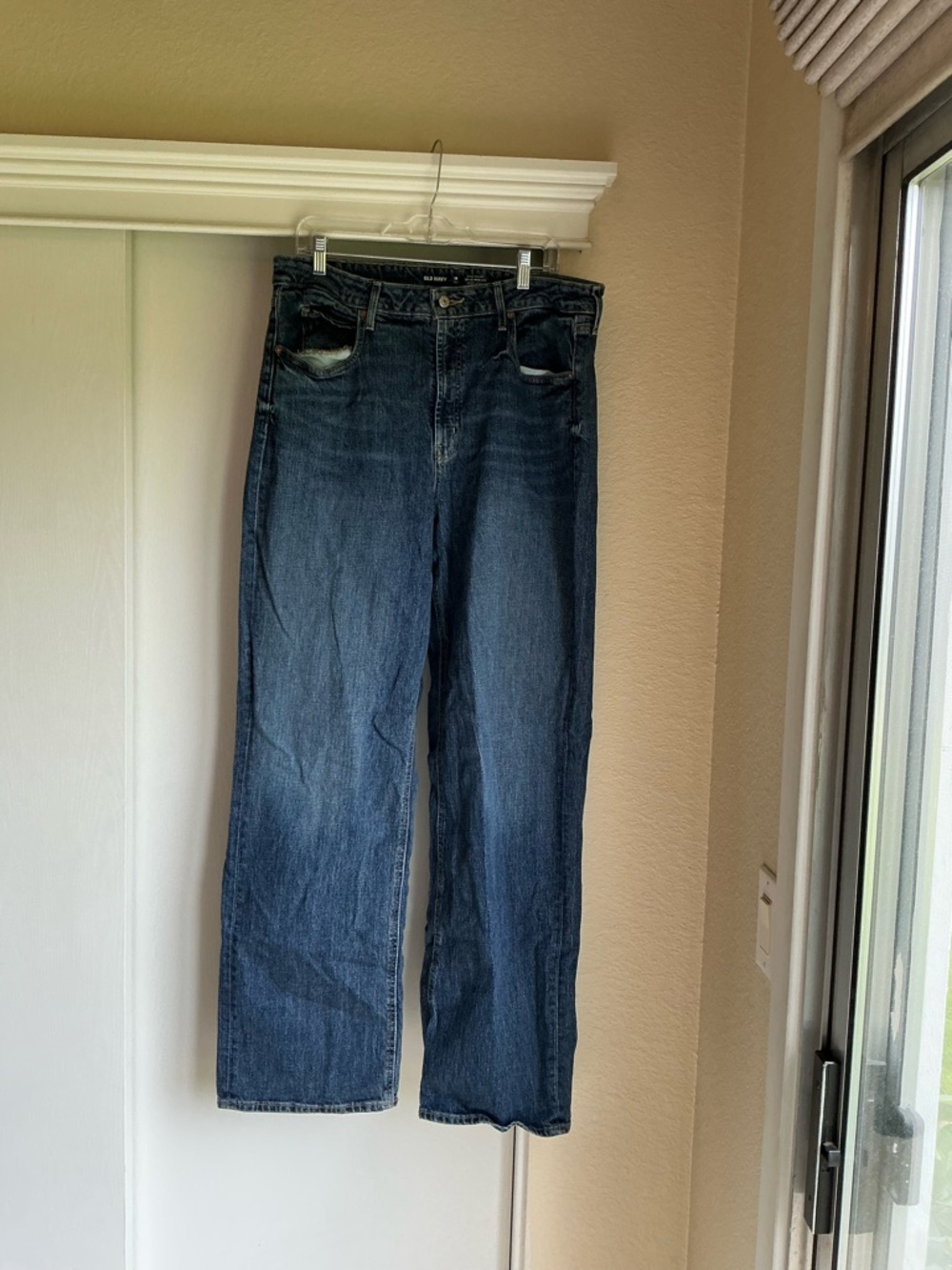 Old Navy Dark Blue Wide Leg Jeans